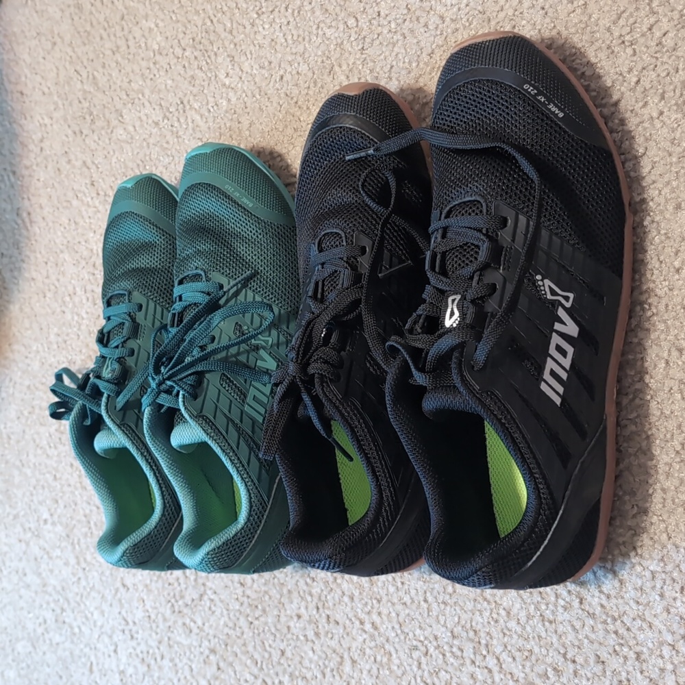 2 Pairs of Inov8 Barefoot Bare-XF 210 *2 pairs of shoe